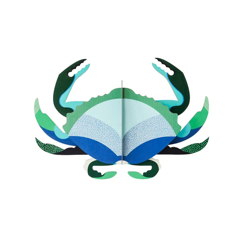 Sea Animals / Aquamarine Crab / 3D Objekt / Wanddekoration