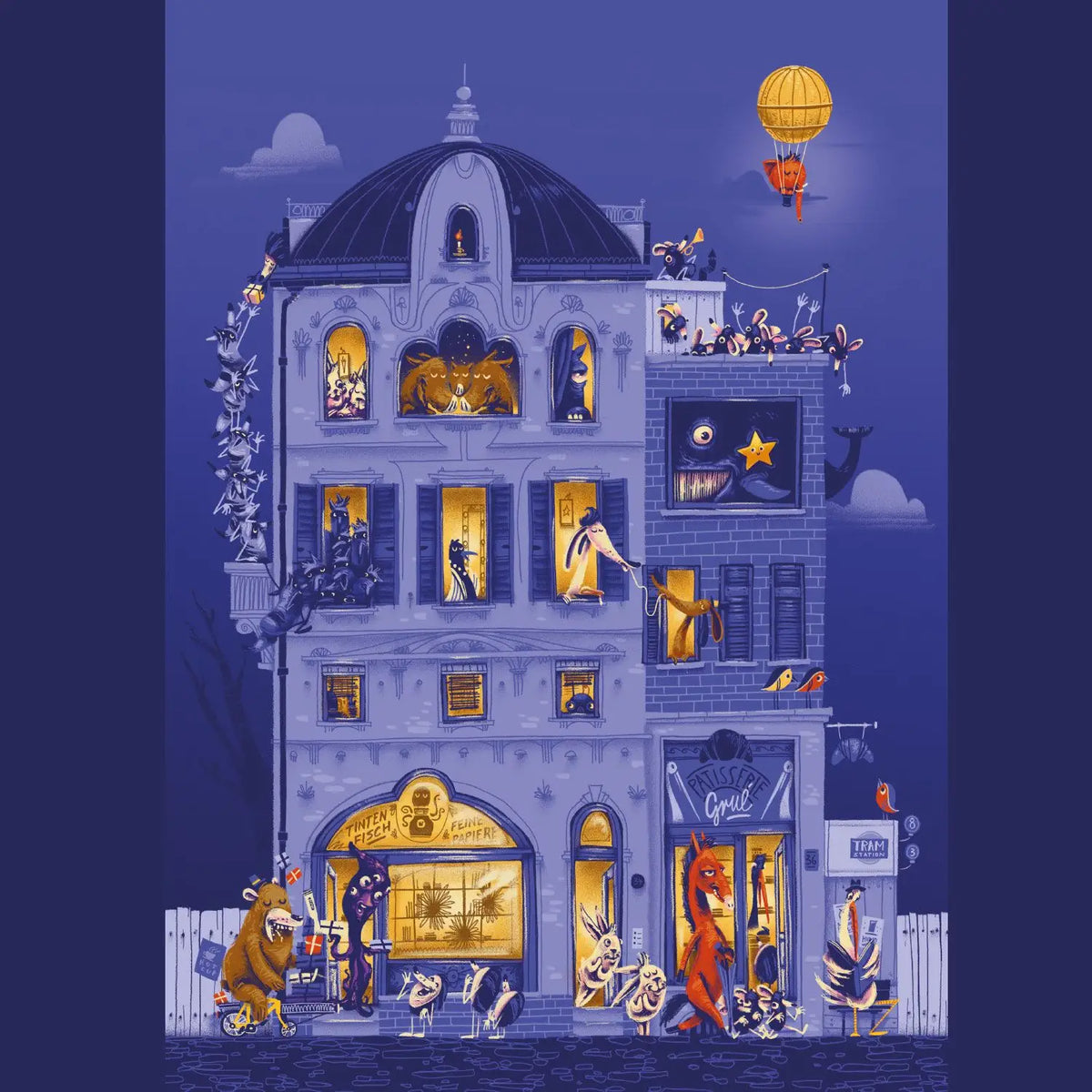 Adventskalender-Hier-gleich-um-die-Ecke-A4-Schlossallee-Superfreunde-aus-Leipzig-Cover-vorn-geoeffnet-1