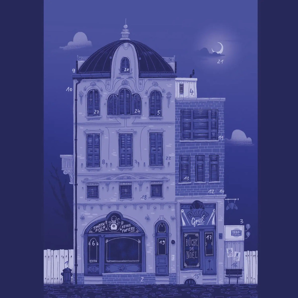 Adventskalender-Hier-gleich-um-die-Ecke-A4_-Schlossallee-_Superfreunde-_aus-_Leipzig-Cover-vorn-geoeffnet-1