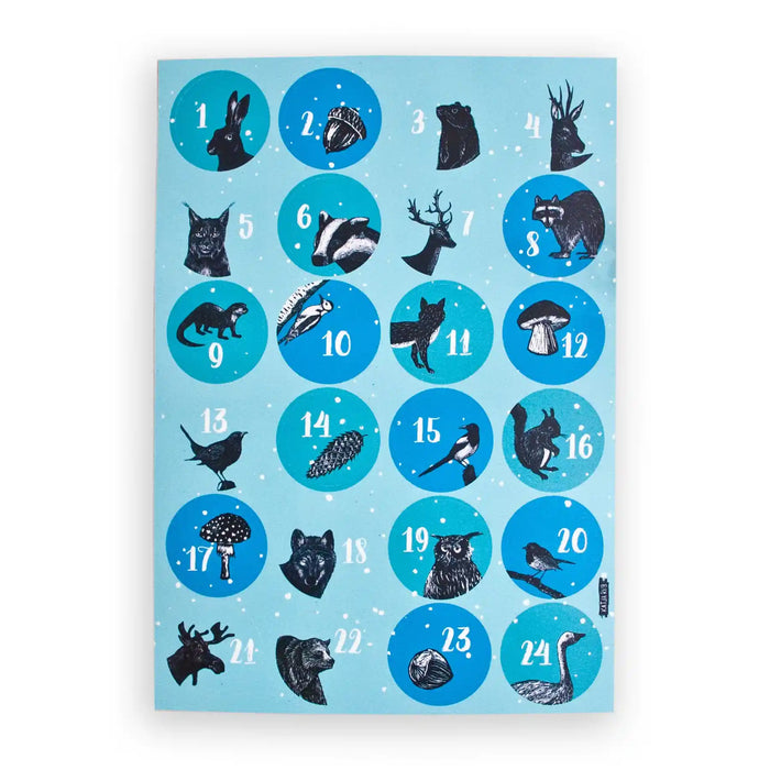 Katja Rub / Aufkleber Adventskalender / Zahlen