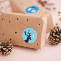 Katja Rub / Aufkleber Adventskalender / Zahl auf einem Geschenk