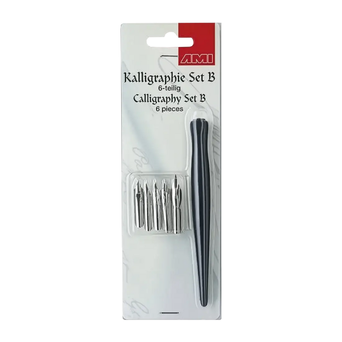 Ami-Kalligrafie-set-6-teilig-Federhalter-6-federn-in-Verpackung-1