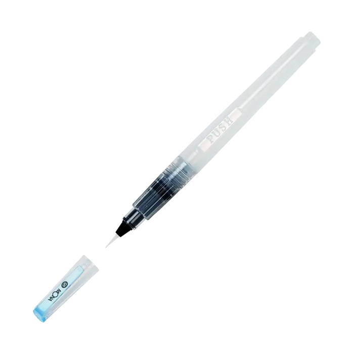 Ami-watterbrush-groesse-S-Produktansicht-geoeffneter-Stift-mit-Deckel