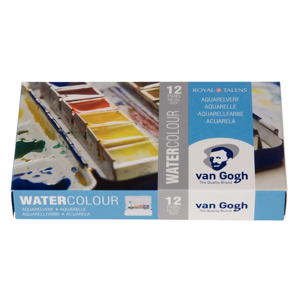 van Gogh / Aquarellfarben / Aquarellset im Metallkasten / 12 Farben