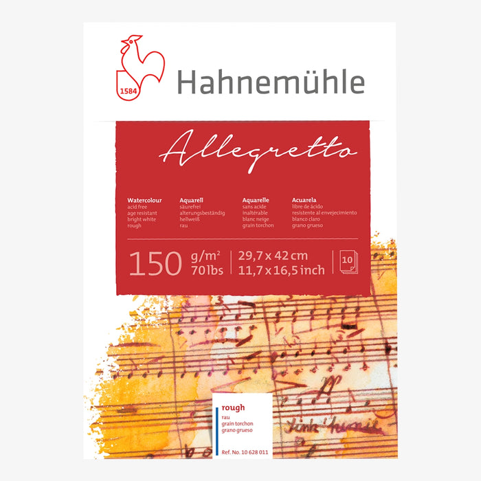 Aquarellblock-150grm-Hahnemuehle-Allegro-10blatt-A3-Cover-Front-Produktansicht_
