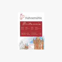 Aquarellblock-300grm-Hahnemuehle-Britania-cold-press-12blatt-17x24cm-Cover-Front-Produktansicht