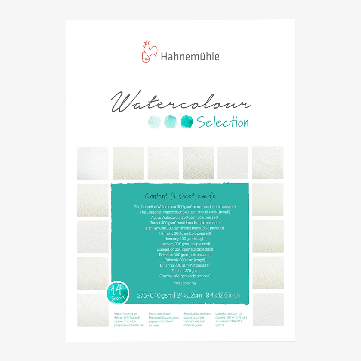 Aquarellblock-Hahnemuehle-Watercolour-_Selection_-14blatt-24x32cm-Cover-Front-Produktansicht