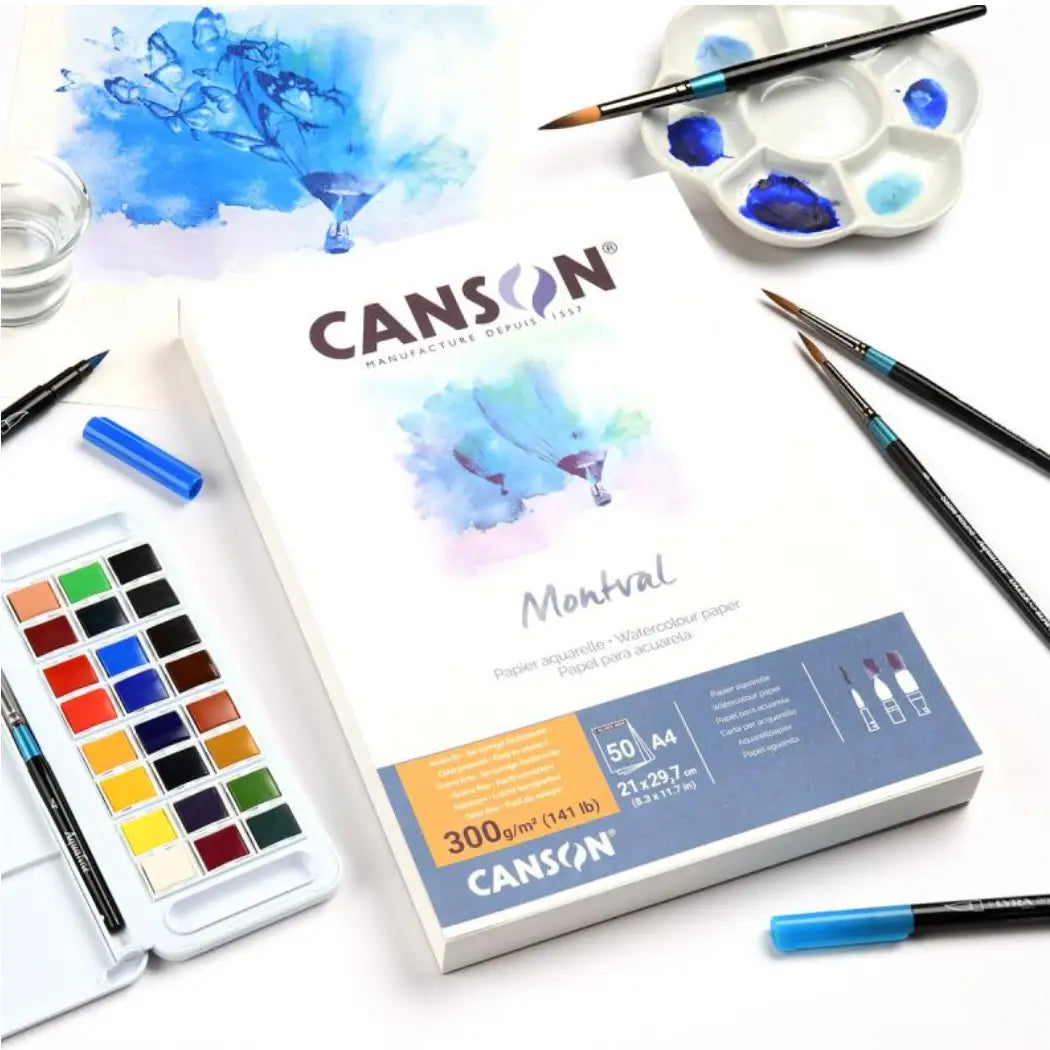 Aquarellblock-canson-montval-300grm-a4-50blatt-feine-koernung-cold-pressed-Ambient