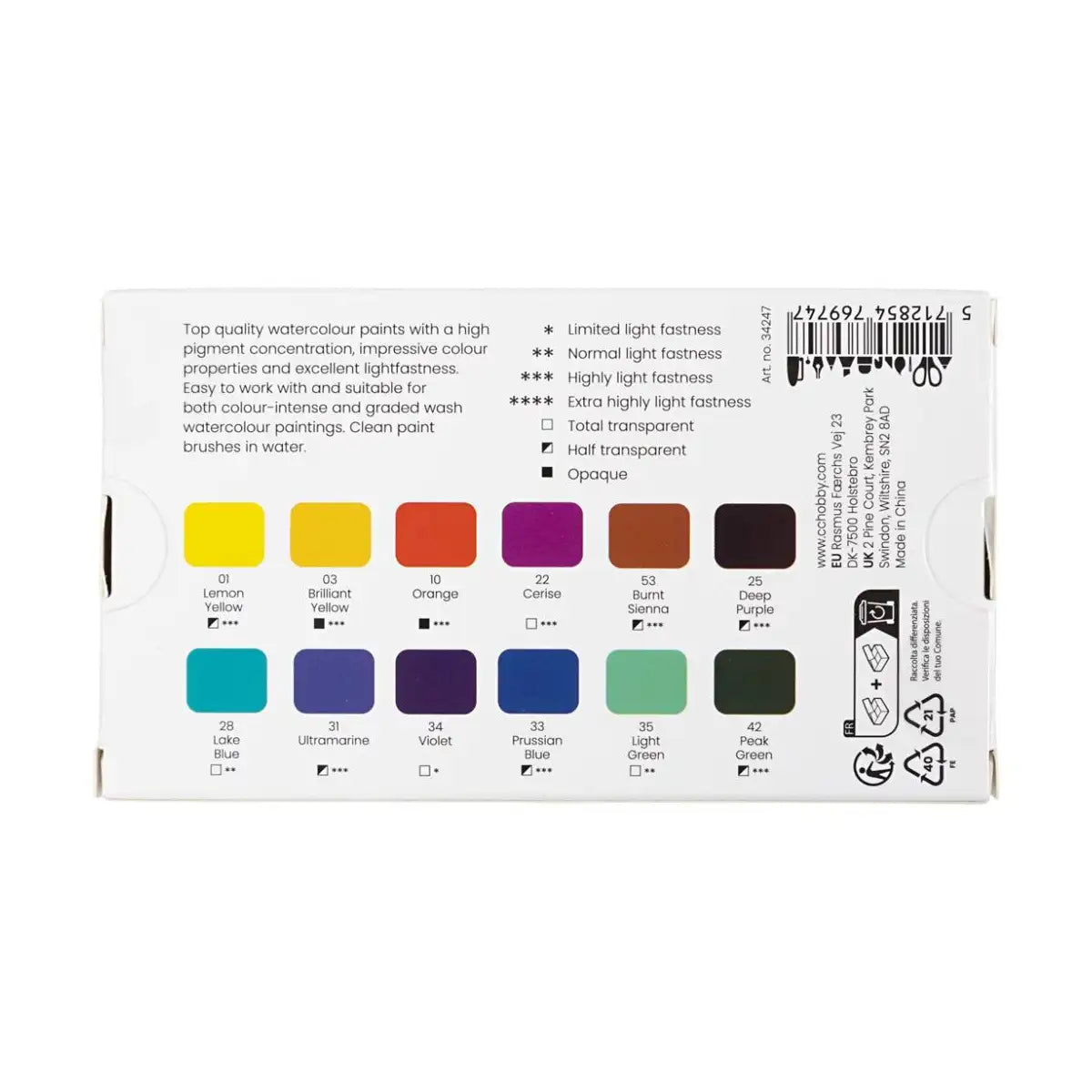 Aquarellset-12-FArben-halbe-Naepchen-in-Metallbox-Thema-Blumen-und-Landschaft-verpackung-Rueckseite-1