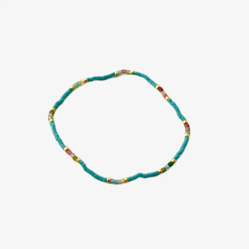 Armband-Jia-elastisches-Sommerarmband-Miyuki-Perlen-Tuerkis-Einheitsgroesse-Produktansicht