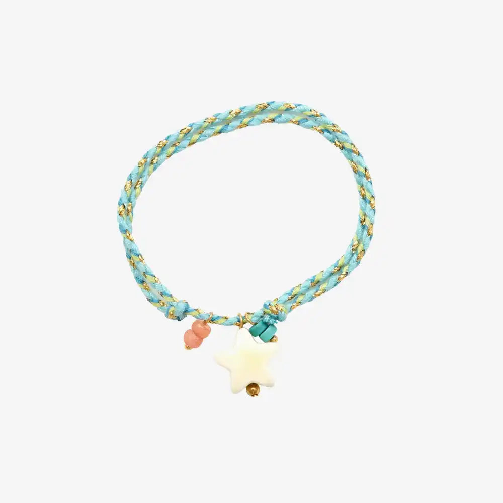 Armband-Polyesterband-Hoshi-Bohem-Tuerkis-Groesse-verstellbar-Produktansicht
