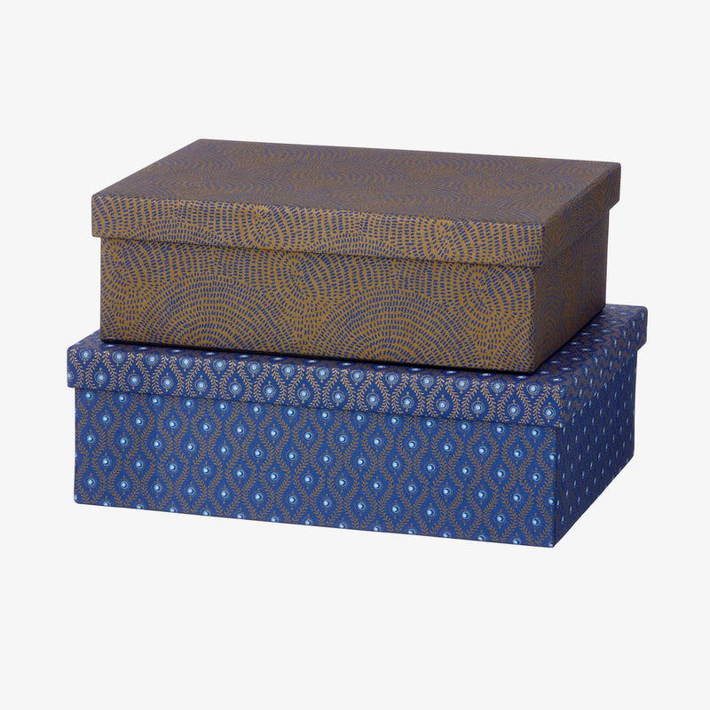 Aufbewahrungsbox-zen-Farbe-blau-mehrfarbig-12-Faecher-fuerWeihnachtsdeko-Produktansicht-Schachtel-oben-geschlossen