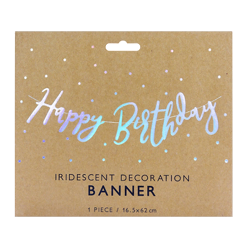 Bannergirlande / Happy Birthday / Iridescent
