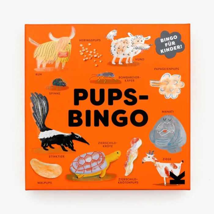 Bingo-Spiel-Laurence-king-verlag-Pups-Bingo-ab-4-Jahren-verpackung-cover-von-vorn