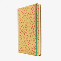 Blaupause-Blanko-Skizzenbuch-Format-17x24cm-192Seiten-Ivory-Papier-Cover-Motiv-Chiyogami-kleine-rote-Blumen-auf-Gold-Cover-seitlich-von-Vorn