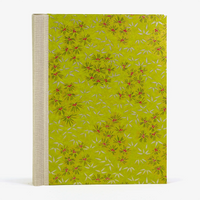 Fotoalbum / H30xB23cm / 60 Seiten / Chiyogami, Botanisch-grün-silber-gold