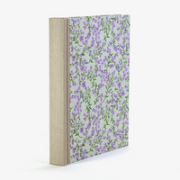 Fotoalbum / H30xB23cm / 60 Seiten / Katazome Shi - Flower-Blütenraken-flieder-grün