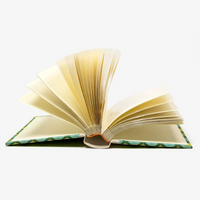 Blaupause-Fotoalbum-Format-15x10cm-30-Folien-bezogen-mit-Baumwoll-PApier-Motiv-Blaetter-gruen-gelb-Innenansicht