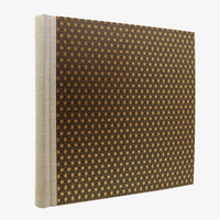 Blaupause-Fotoalbum-H30xB30cm-60-schwarze-Seiten-Motiv-Chiyogami-Ashanoa-Muster-Kupfer-seitlich-von-hinten