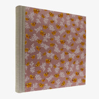 Blaupause-Fotoalbum-H30xB30cm-60-cremefarbene-Seiten-Motiv-Chiyogami-Papier-Tiger-auf-pearlrosa-seitlich-von-hinten