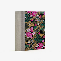 Blaupause-Fotoalbum-fuer13x15Fotos-30folien-fuer60Bilder-mit-Chiyogami_Floral-geometrisch-Rauten-gruen-cover-Seitlich-hinten