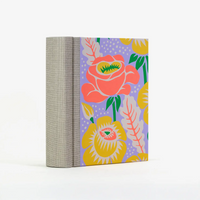 Fotoalbum / H15xB10cm / 30 Folientaschen / Offset / neon Blüte auf Flieder