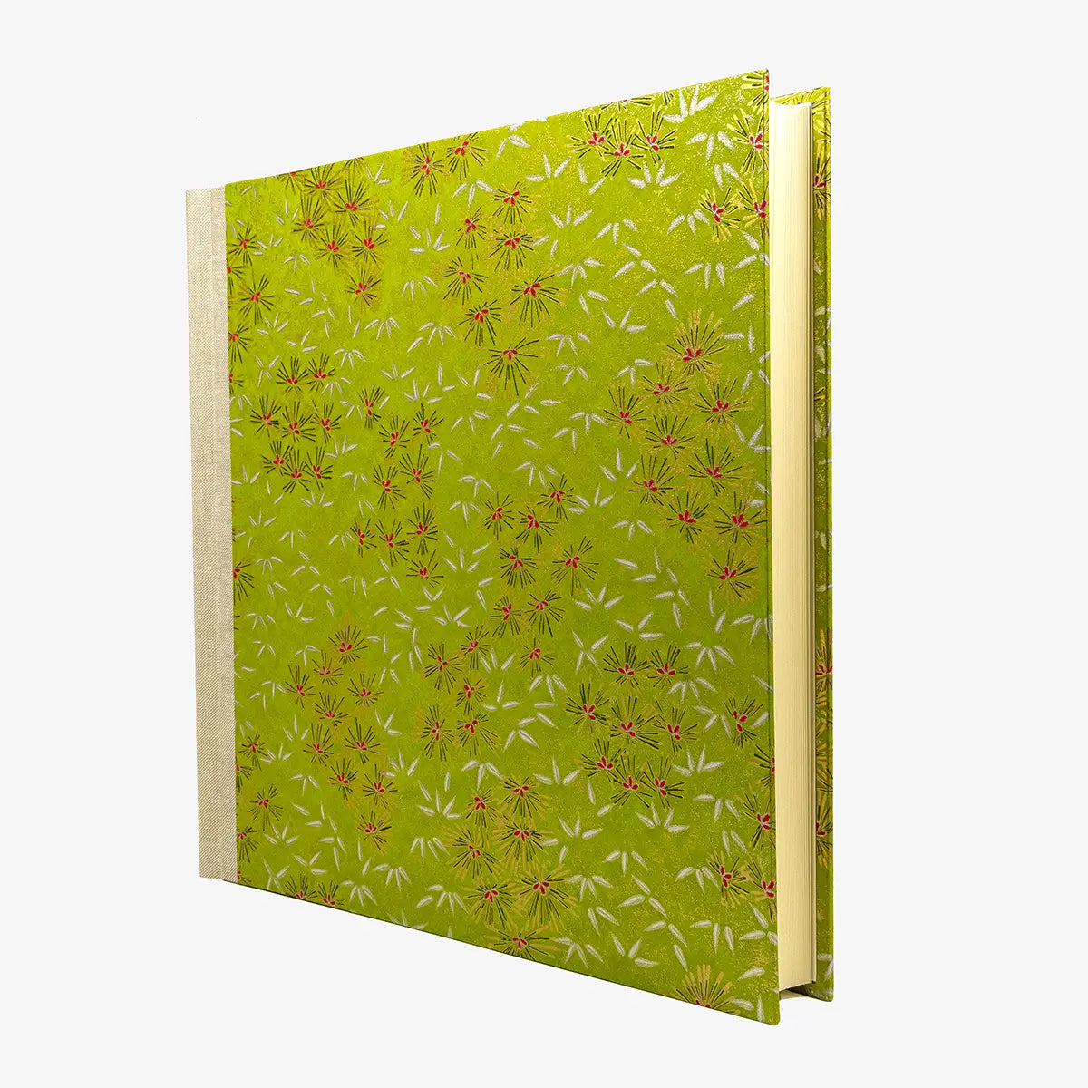 Blaupause-Fotolbum-30x30cm-Kiefern-Gold-100-Seiten-cover-Seitlich-von-vorn