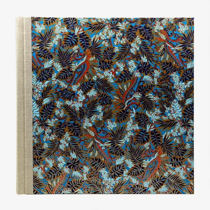 Blaupause-Fotolbum-30x30cm-Monstera-blau-100Seiten-cover-von-vorn