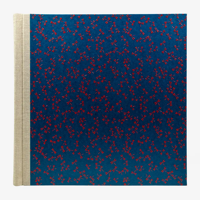 Blaupause-Fotolbum-30x30cm-deagonfly-red-on-blue-60-Seiten-cover-von-vorn