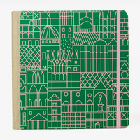 Blaupause-Skizzenbuch-21x21cm-Lineatur-blanko-96-Blatt-bezogen-mit-Offsetpapier-Stadt-gruen-Von-Vorn