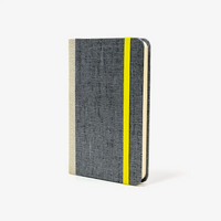 Blaupause-Notizbuch-Format-9x14cm-192Seiten-mit-Chiyogami-bezogen-Motiv-Cover-Gaze-Silber-auf-dunkelblau-Buch-seitlich-von-vorn