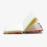 Blaupause-Notizbuch-Format-9x14cm-192Seiten-mit-Chiyogami-bezogen-Motiv-Cover-Monstera-rosa-Buch-aufgeschlagen