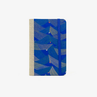 Blaupause-Notizbuch-Format-9x14cm-192Seiten-mit-Chiyogami-bezogen-Motiv-Cover-Saitenspiel-Blau-Buch-von-vorn