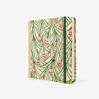 Skizzenbuch-15x15cm-244seiten-100grm-ivory-Skizzenpapier--mit-KatazoShi-Papier-bezogen-Motiv-Spitzen-gruen-seitlich-von-vorn