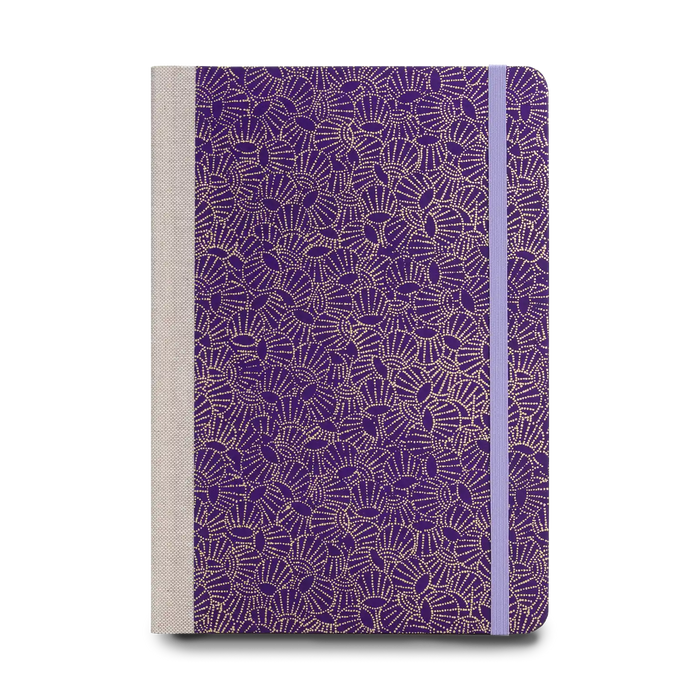 Skizzenbuch / A5 / blanko / golden shell on purple