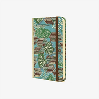 Blaupause-Skizzenbuch-A6-blanko-160-Seiten-bezogen-mit-KAtazome-Shi-Dorf-auf-blau-cover-seitlich-von-vorn