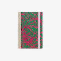 Blaupause-Skizzenbuch-A6-mit-Loktapapier-Einband-160Seiten-Motiv-Labyrinth-achenseegruen-auf-magenta-Cover-von-vorn
