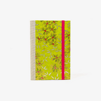 Blaupause-Skizzenbuch-A6-mit-chiyogamipapier-Einband-160Seiten-Motiv-Botanisch-gruen-silber-gold-Cover-von-vorn