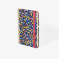 Blaupause-Wochenplaner-12x16_5cm-bezogen-mit-Offset-Polkadots-bunt-Produktansicht-seitlich-von-vorn-1
