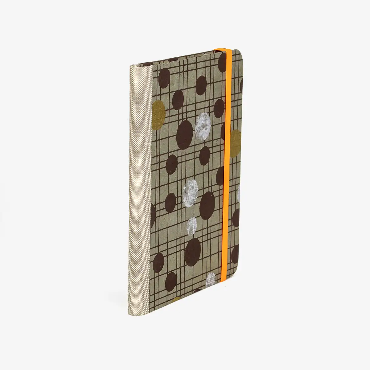 Blaupause-Wochenplaner-12x16_5cm-mit-Lokta-Space-is-the-Place-grau-Produktansicht-seitlich-von-hinten-1
