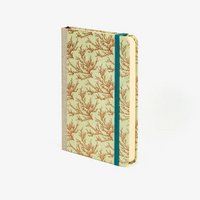 Blaupause-tagesplaner-B12xH16.5cm-bezogen-mit-Loktapapier-floral-kupfer-pastellgruen-Produktansicht-seitlich-von-vorn2