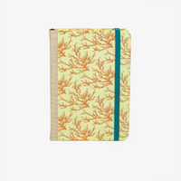 Blaupause-tagesplaner-B12xH16.5cm-bezogen-mit-Loktapapier-floral-kupfer-pastellgruen-Produktansicht-von-vorn2