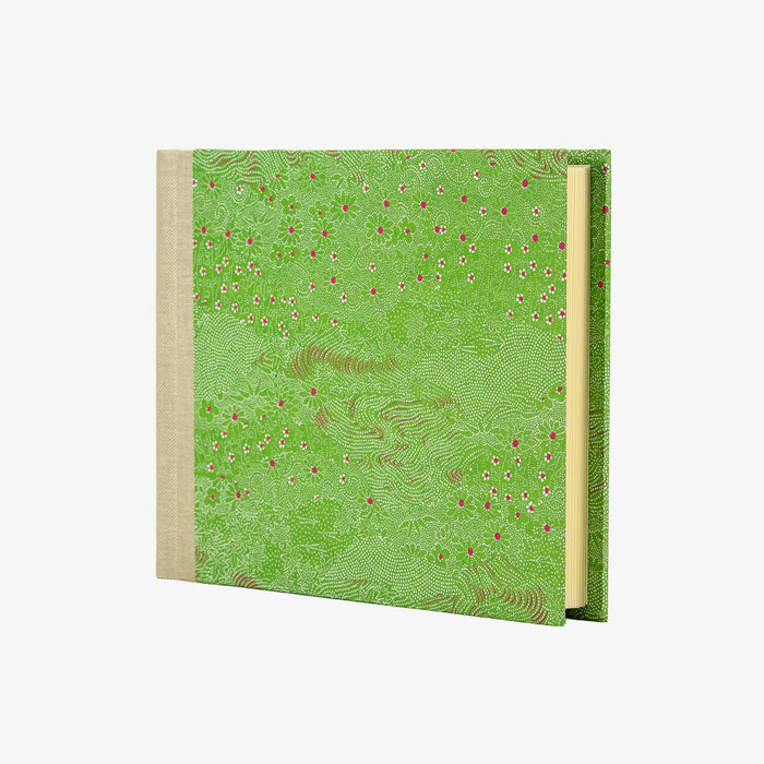 Fotoalbum / H15xB20cm/ 60 Seiten / Botanical, geometrisch - Meadow green