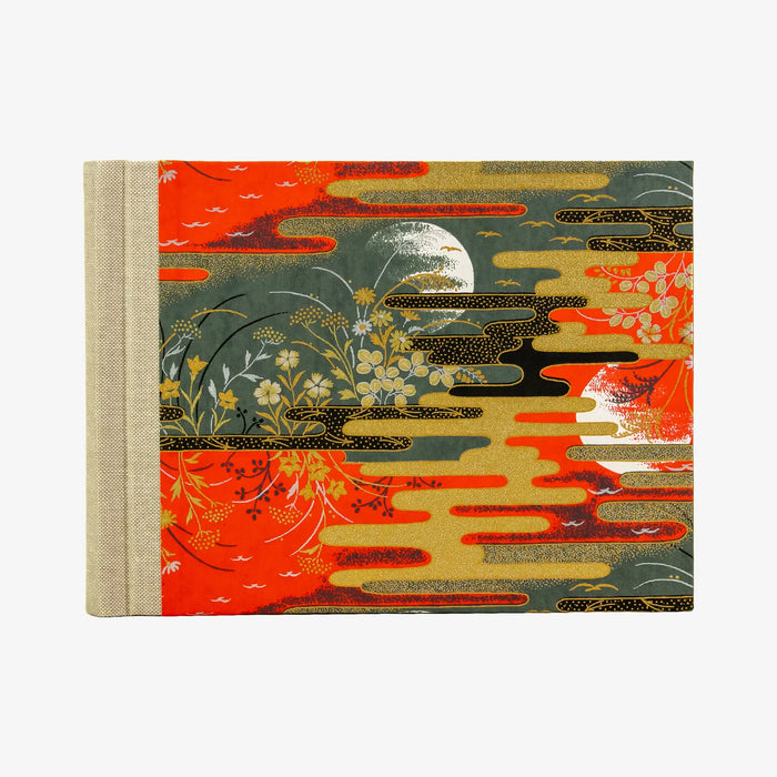 Fotoalbum / H15xB20cm/ 60 Seiten / Traditional, Floral - 2 Monde- rot
