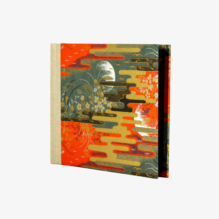 Fotoalbum / H15xB20cm/ 60 Seiten / Traditional, Floral - 2 Monde- rot