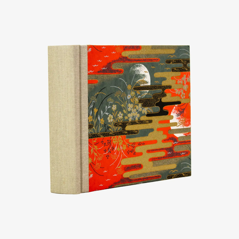 Fotoalbum / H15xB20cm/ 60 Seiten / Traditional, Floral - 2 Monde- rot