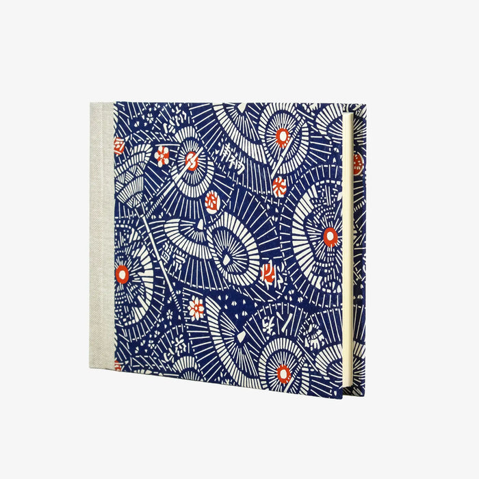 Fotoalbum / H15xB20cm/ 60 Seiten / Traditional - Schirme - blue