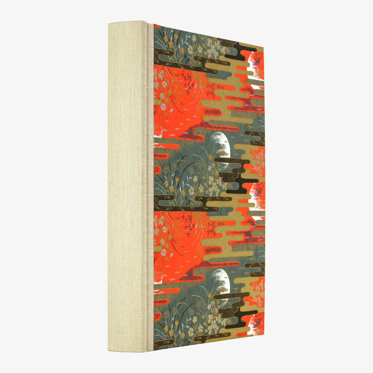 Fotoalbum / H30xB23cm / 60 Seiten / Chiyogami, Traditional, Floral - 2 Monde- rot