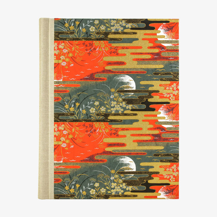 Fotoalbum / H30xB23cm / 60 Seiten / Chiyogami, Traditional, Floral - 2 Monde- rot