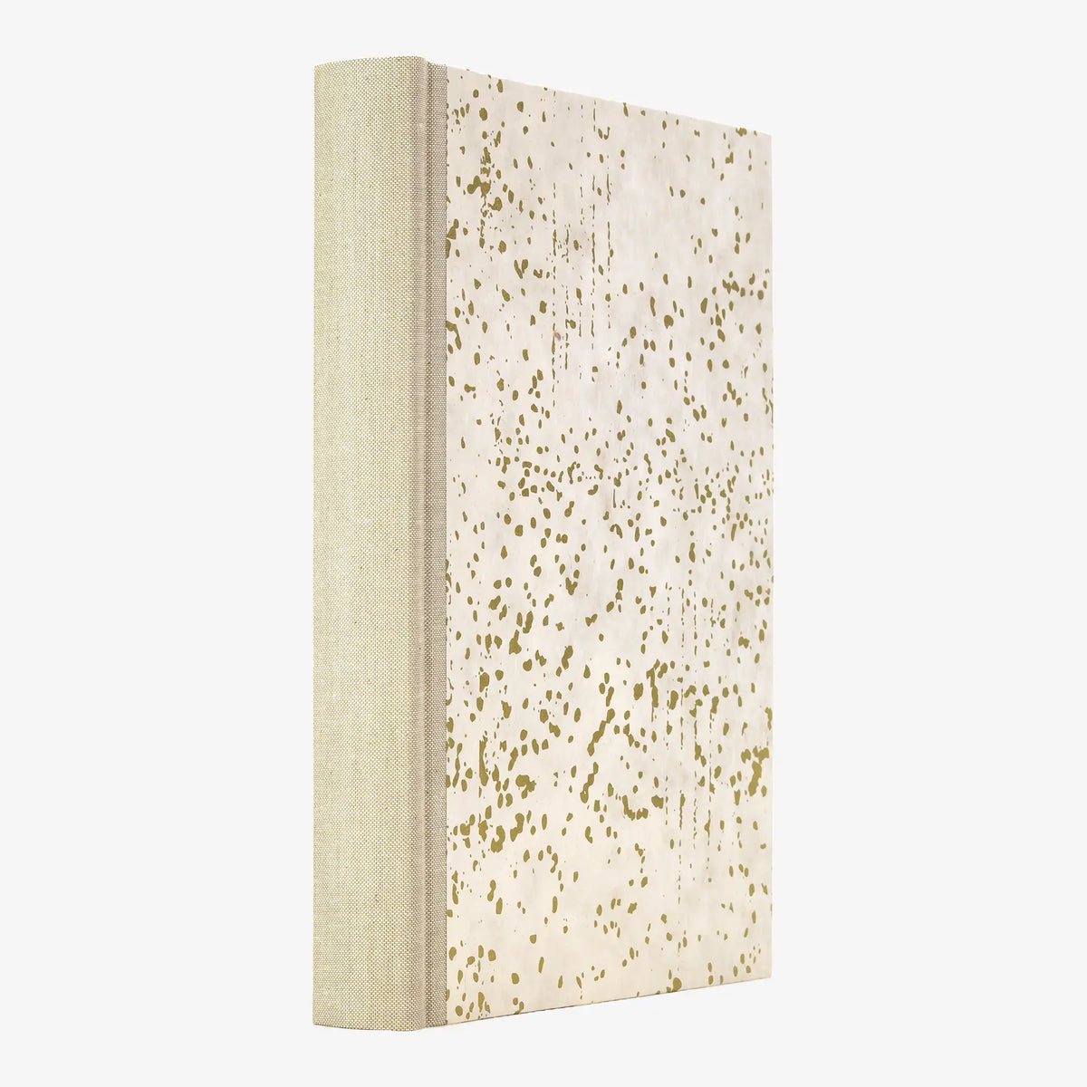 Fotoalbum / H30xB23cm / 60 Seiten / Lokta Papier- Schneefall-natur- gold